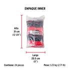 Bolsa con 50 taquetes de plástico 1/4', FIERO 6