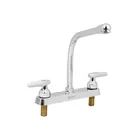 Mezcladora 8' fregadero cromo, cuello cobra, cono, BASIC 1