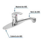 Monomando fregadero, ABS, cuello recto, BASIC 2