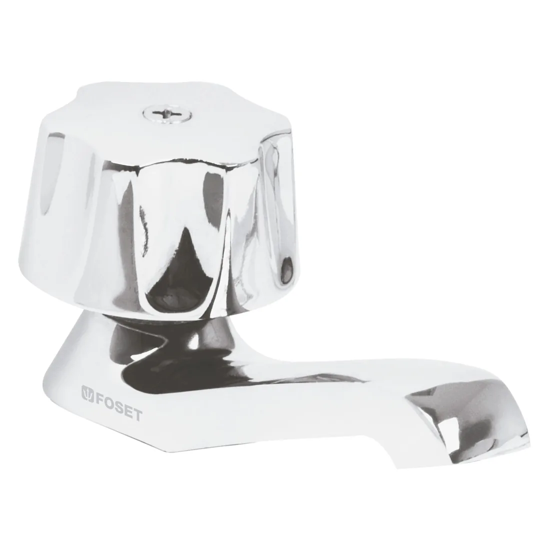 Llave individual para lavabo, maneral metálico, FOSET BASIC