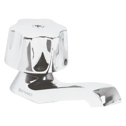 Llave individual para lavabo, maneral metálico, FOSET BASIC