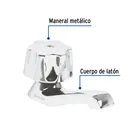 Llave individual para lavabo, maneral metálico, FOSET BASIC 2
