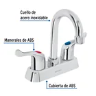 Mezcladora 4' lavabo, ABS, cuello bar, palanca, BASIC 2