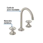 Mezcladora p/lavabo,taladros separados,redondos,satín, TÚBIG 2