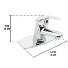 Monomando lavabo cromo, AQUA 2