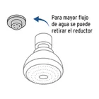 Regadera redonda 2-1/2' brazo y chapetón de acero, BASIC 2