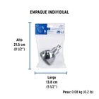 Regadera redonda de ABS 3' sin brazo, FOSET BASIC 8