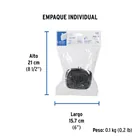 Regadera cuadrada de ABS 3-3/4' sin brazo, FOSET BASIC 8
