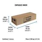 Juego de 2 llaves de empotrar PPR 1/2' con manerales, FOSET 4
