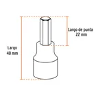 Juego de 7 dados cuadro 3/8' punta hexagonal mm, TRUPER 3