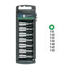 Juego de 7 dados cuadro 3/8' punta torx, TRUPER 4