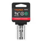 Dado de 3/4', 6 puntas, cuadro 1/2', TRUPER 4