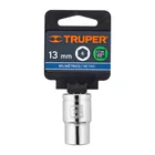 Dado de 13 mm, 6 puntas, cuadro 1/2', TRUPER 4