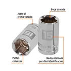 Dado de 15 mm, 6 puntas, cuadro 1/2', TRUPER 2
