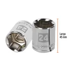 Dado de 24 mm, 6 puntas, cuadro 1/2', TRUPER 3