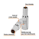 Dado largo de 7/16', 6 puntas, cuadro 1/2', TRUPER 2