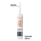 Sellador negro 100% silicón de 280 ml, TRUPER 2