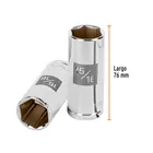 Dado largo de 15/16', 6 puntas, cuadro 1/2', TRUPER 3