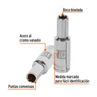 Dado largo de 10 mm, 6 puntas, cuadro 1/2', TRUPER 2