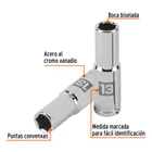 Dado largo de 13 mm, 6 puntas, cuadro 1/2', TRUPER 2