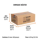 Dado largo de 13 mm, 6 puntas, cuadro 1/2', TRUPER 7