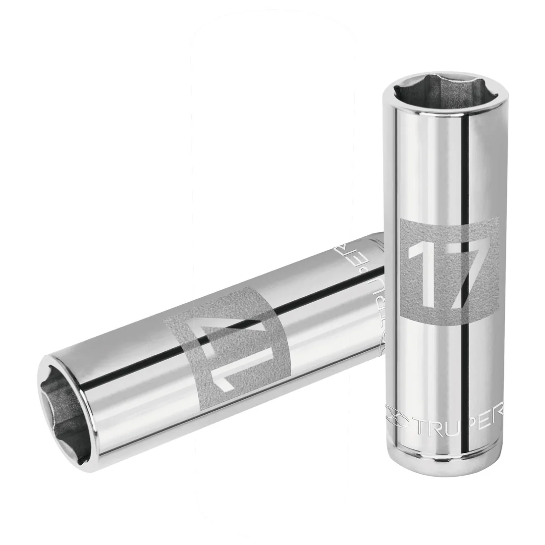 Dado largo de 17 mm, 6 puntas, cuadro 1/2', TRUPER