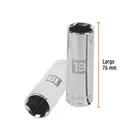 Dado largo de 19 mm, 6 puntas, cuadro 1/2', TRUPER 3