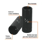 Dado largo impacto de 7/8', 6 puntas, cuadro 1/2', TRUPER 2