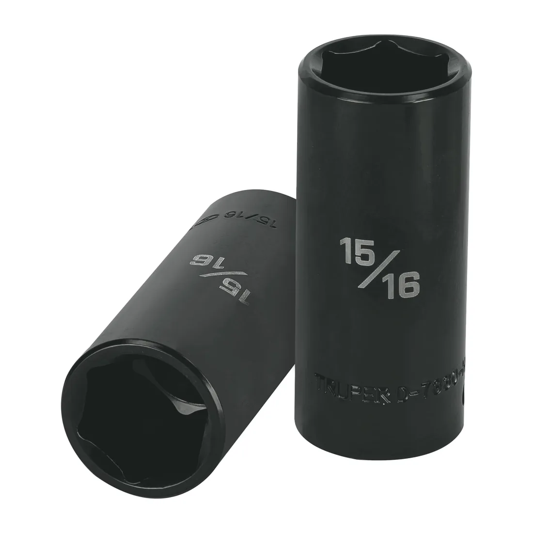 Dado largo impacto de 15/16', 6 puntas, cuadro 1/2', TRUPER