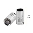 Dado de 10 mm, 6 puntas, cuadro 1/4', TRUPER 3