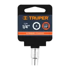 Dado de 1/4', 6 puntas, cuadro 1/4', TRUPER 4