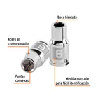 Dado de 6 mm, 6 puntas, cuadro 1/4', TRUPER 2
