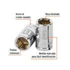 Dado de 11 mm, 6 puntas, cuadro 3/8', TRUPER 2