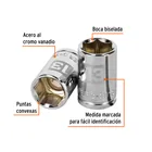 Dado de 13 mm, 6 puntas, cuadro 3/8', TRUPER 2