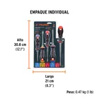 Juego de 5 desarmadores mango Comfort Grip, TRUPER 6