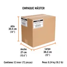 Desarmador de caja 1/4' mango de acetato, TRUPER 7