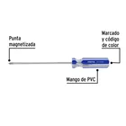 Desarmador de cruz 3/16 x 6' mango de PVC, PRETUL 4