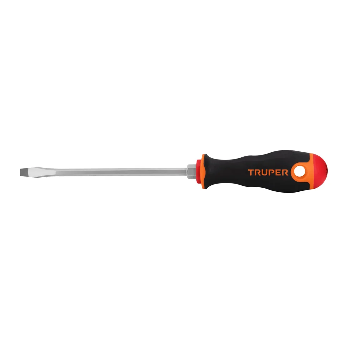 Desarmador plano 1/4' x 6' mango Comfort Grip, TRUPER