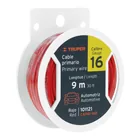 Carrete con 9 m de cable primario rojo calibre 16, TRUPER 1