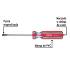 Desarmador plano 1/4 x 4' mango de PVC, PRETUL 4