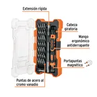 Desarmador de precisión con 30 puntas y extensión, TRUPER 2