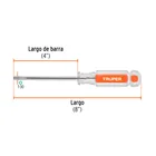 Desarmador punta Torx T 30 mango de acetato, TRUPER 2