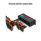 Juego 8 llaves hexagonales mm extralargas mango T,punta bola 5