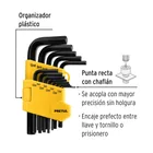 Juego de 13 llaves hexagonales mm, con organizador, PRETUL 2