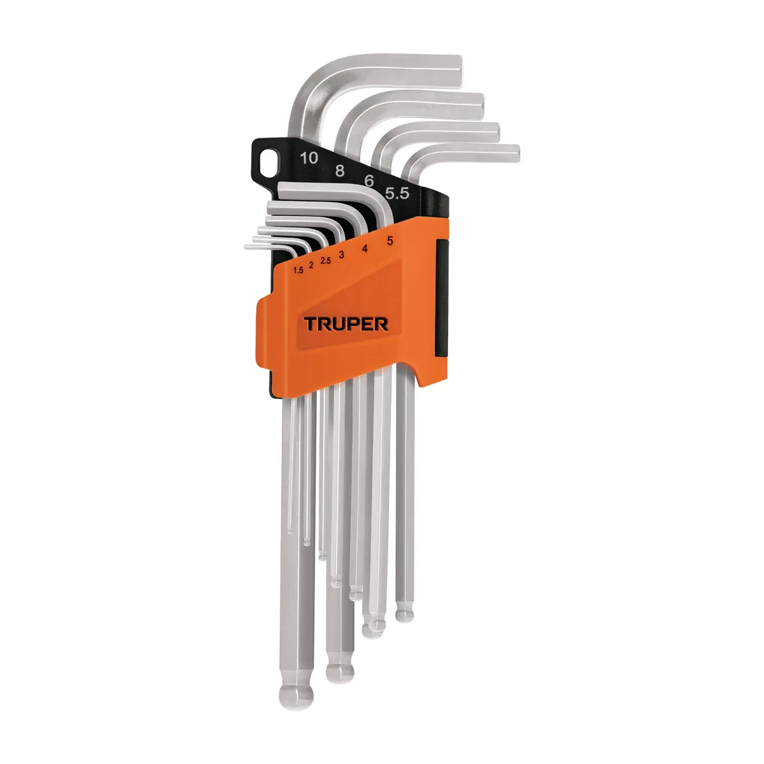 Juego de 10 llaves hexagonales mm largas, punta de bola