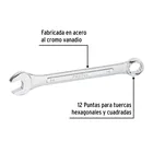 Llave combinada 14 mm x 180 mm de largo, PRETUL 2