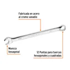 Llave combinada extralarga 7/16' x 183 mm de largo, EXPERT 2