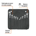Jgo 10 llaves combinadas extralargas pulidas std y mm,EXPERT 2