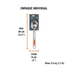 Llave ajustable (perico) 12' cromada, TRUPER 5
