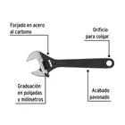 Llave ajustable (perico) 6' pavonada, PRETUL 2